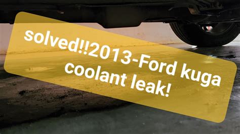 ford escape coolant leak recall|2014 Ford Escape leaking coolant again (Engine。